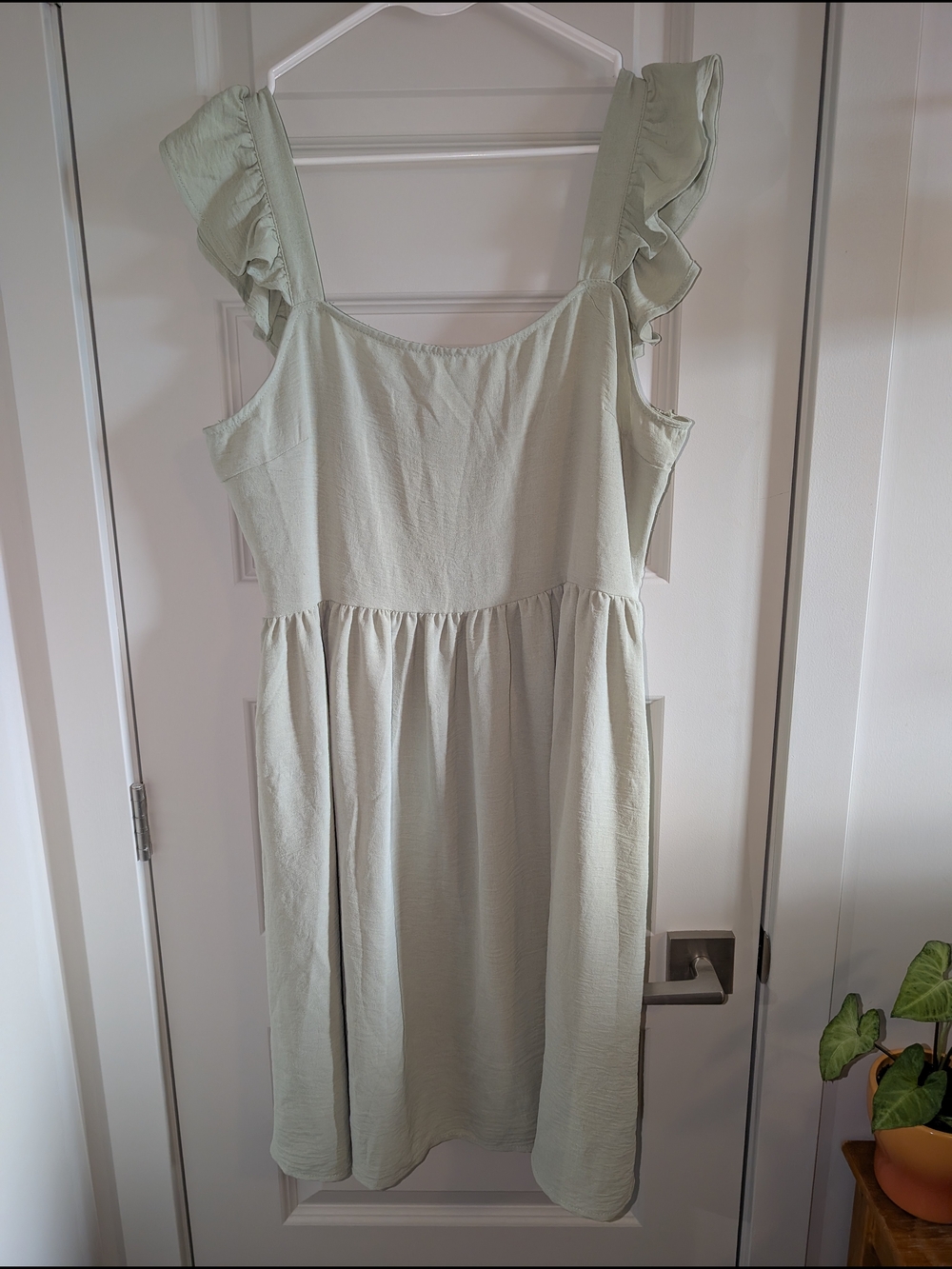 Sauge Ruffle Strap Sundress
